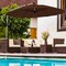 Costway 10ft Patio Offset Umbrella W/ Crank and Cross Base Aluminum